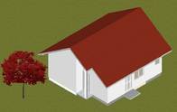 Baja Ringan Rumah Prefab Bungalow Pencegahan Kebakaran Mothproof, Rumah Kecil Diproduksi
