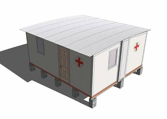 Kamp Anti Epidemi Rumah Sakit Lapangan Darurat Portabel Dengan Dinding Panel Sandwich