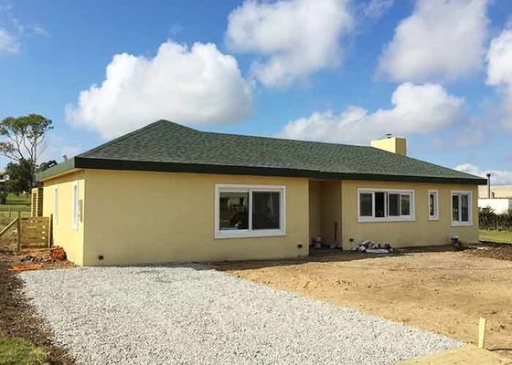 Prefabricated Light Steel Prefab Bungalow Homes / Single Family Home For Living