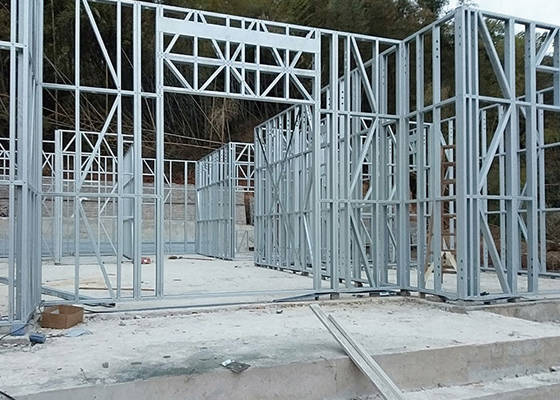 AS/NZS Rumah Prefabrikasi Baja Gauge Ringan Kit Rumah Modular Prefabrikasi Mewah