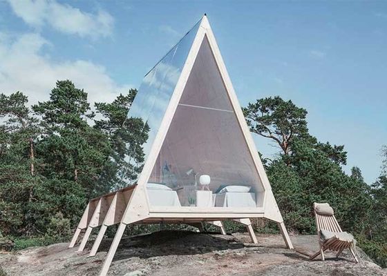 AS/NZS Prefab A Frame Hosue Studio Untuk Pekerjaan Liburan Kabin Hotel Unit Untuk Liburan