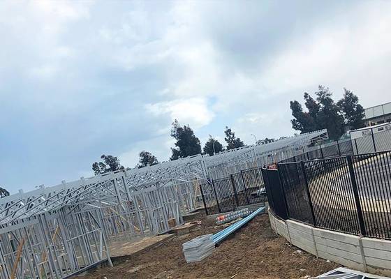 Rumah Prefab Papan Semen Fiber Untuk Membangun Rangka Baja Ringan Rumah