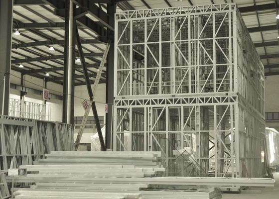 Movable Prefab Apartment Buildings Light Steel Frame House Kits With AS/US