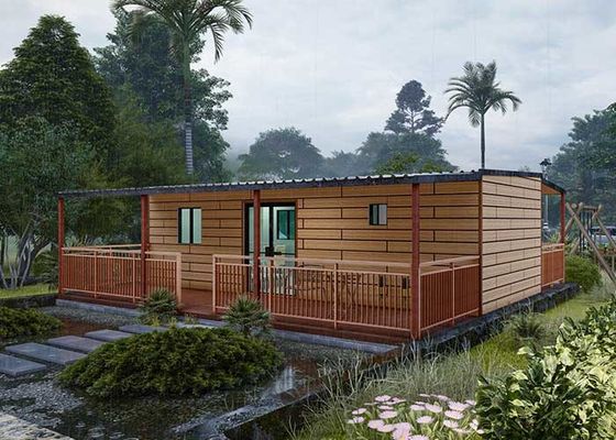 Rumah Prefabrikasi Lipat Standar EU/AU - Rumah Mobil Kerangka Baja Ringan Modern