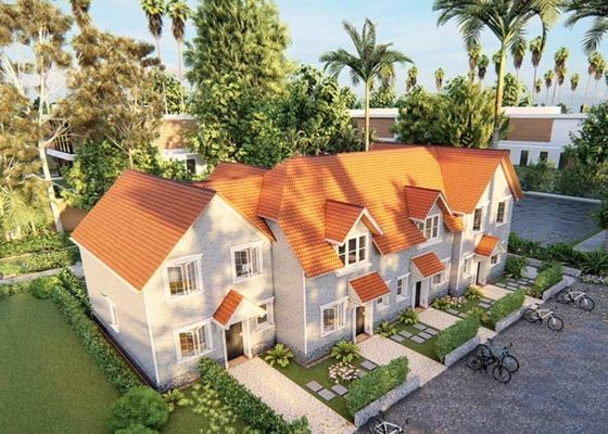 UK Ringan Berat Rumah Kerangka Baja Ringan Apartemen Rumah Pad Calon Solusi Prefabrikasi Modern