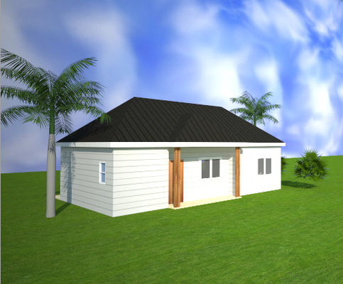 Rumah Keluarga Tunggal Modular Struktur Baja Ringan AS/US, Perumahan Terintegrasi Prefabrikasi