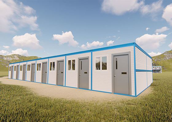 Modular Rumah Prefab Lipat Kontainer Rumah 20FT 40FT Untuk Shed Darurat Terjangkau