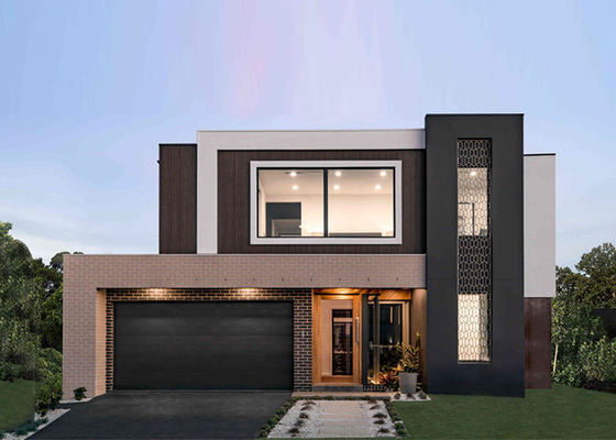 Kerangka baja gauge ringan: Solusi Prefabrikasi Modern 2 Lapisan Villa ISO 9001
