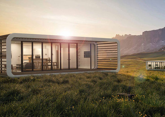 Rumah Kabin Unit Hotel Modular Pondok Baja Ringan Prefabrikasi di Atas Air