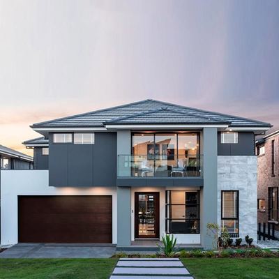 2 Lantai Rumah Modular Mewah Prefab Ringan Gauge Rumah Kerangka Baja Dengan Standar Australia