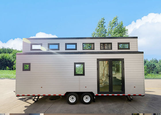 Desain Modern Prefabrikasi Modular Home Kit Rumah Kecil Pada Roda Dengan 2 Kamar Tidur