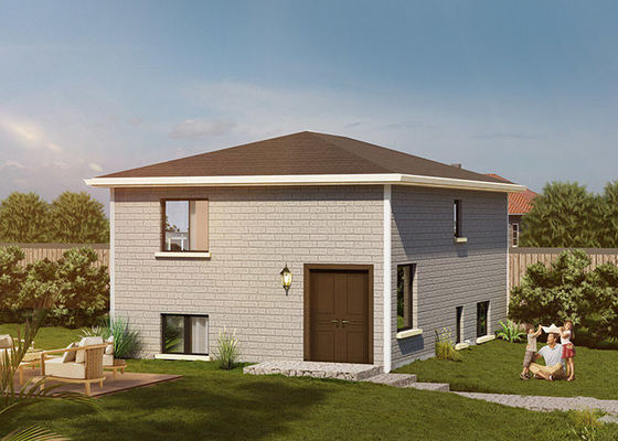 Tempat penampungan darurat portabel yang bisa dilepas, rumah lipat baja ringan.