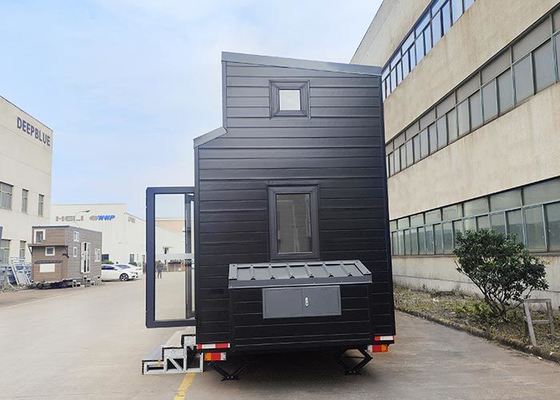 Rumah Kecil Prefabrikasi Standar AS di Roda Cider Box Mini Home Kit Motorhome