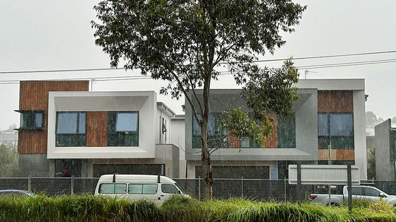 Bangunan Apartemen Prefab Modular Rangka Baja Pengukur Ringan Standar Australia