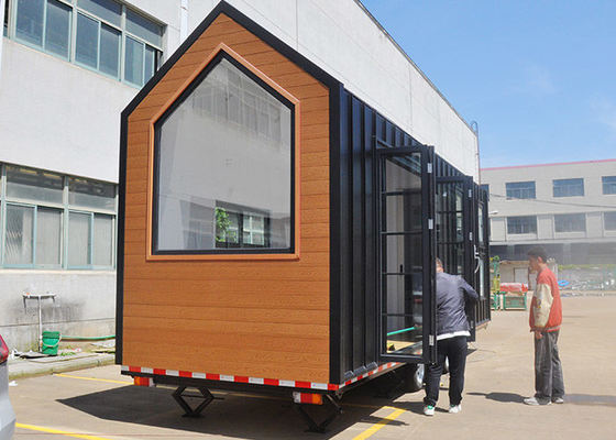 Australia Standar Mobil Rumah Prefabrik Rumah Kecil Di Roda Trailer Untuk Hidup