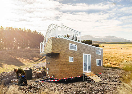 AS/NZS Rumah Ringan Prefab On Wheels Mulai Perjalanan Hidup Ponsel Anda Untuk Airbnb
