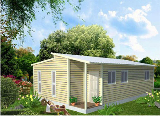 Rangka Baja Ringan Australian Granny Flats dicat pintu kayu kaca isolasi wol