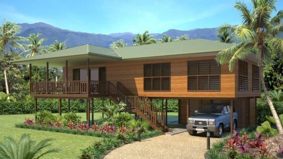 Rumah Kayu Baja Ringan Bungalow / Bungalow Pantai Mewah Untuk Thailand Kepulauan Cook