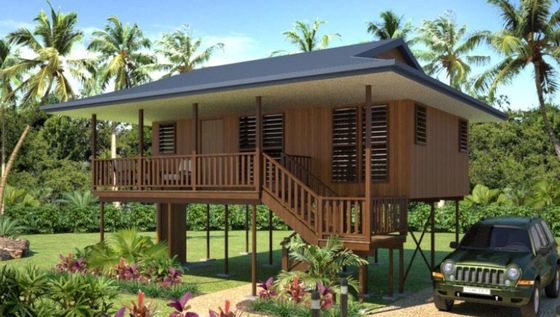 Desain Baru Bungalo Rumah Kayu Moistureproof / Saa Home Beach Bungalows Shower Kitchen