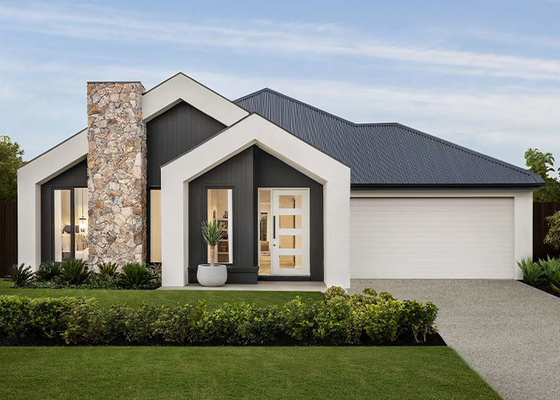 Rumah Prefabrikasi Bangunan Rumah Prefabrikasi Baja Ringan Rumah Prefabrikasi Kayu Cantik Bungalow