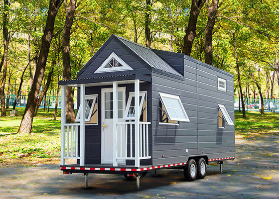 Rumah Mini Prefabrikasi Kecil Rumah Ponsel Portable Rumah Trailer Di Roda