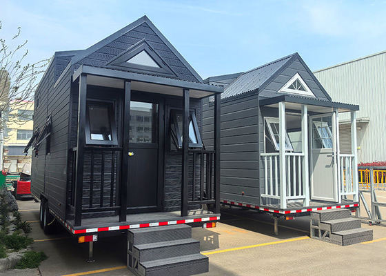 Rumah Prefab Modular Mobil Rumah Kecil Beroda Untuk Kemping