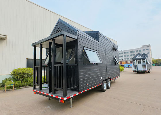 Desain Bergaya Inovatif 2 Kamar Tidur Rumah Kecil Beroda Mobil Vtiny Kabin