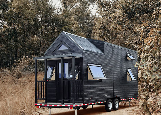 40 Ft Rumah Kecil Pada Roda DEEPBLUE Rumah Kecil Perusahaan Prefab Rumah Pindah