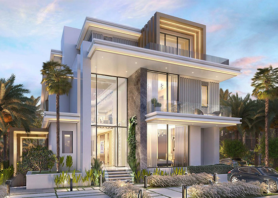 Villa Rumah Prefabrikasi Modern Dengan Langit-Langit Tinggi | Rumah Modular yang Dapat Disesuaikan & Terjangkau