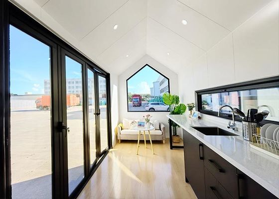 Mobile Modular Prefab Tiny House On Wheels With Full Furniture For Sale