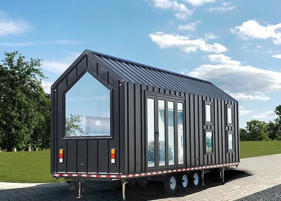 Luxury A-Frame House Low-Rise Villa Heat-Insulated Modular Home Prefab Tiny House On Wheels