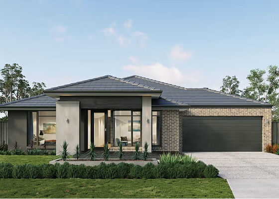 Amerika Serikat Keluarga Tunggal Rumah Prefabrikasi Modular & Light Gauge Steel Frame House Kits