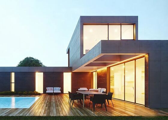 Sertifikasi ICC-ES Villa Baja Bertingkat Struktur Baja Prefabrikasi Rumah Baja Ringan