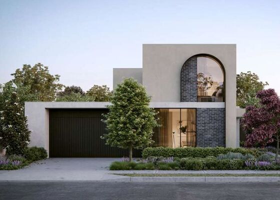 Rumah Keluarga Tunggal Prefabrikasi 2 Lantai Mewah Dengan Rumah Baja Ringan