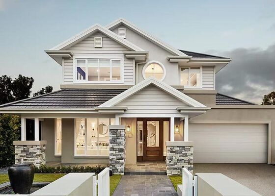 AS/US Standard Light Steel Frame House Villa Rumah Modular Untuk Resor