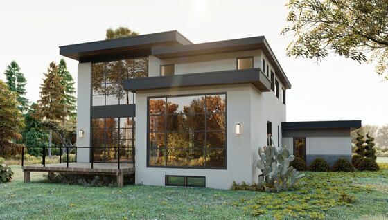 Modular Prefab House Single Family Home With Light Steel Frame Luxury Mansion