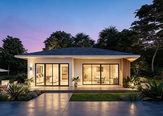 Komunitas Apartemen Rumah Prefab Modular Mewah Kelas Atas Struktur Rangka Baja Ringan