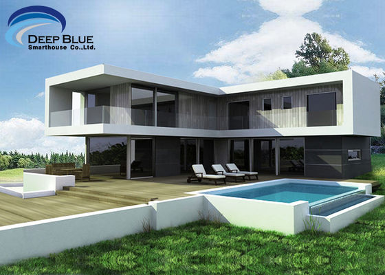 Cold Formed Steel Structural Light Steel Frame Prefabrikasi Villa Rumah Desain Modern