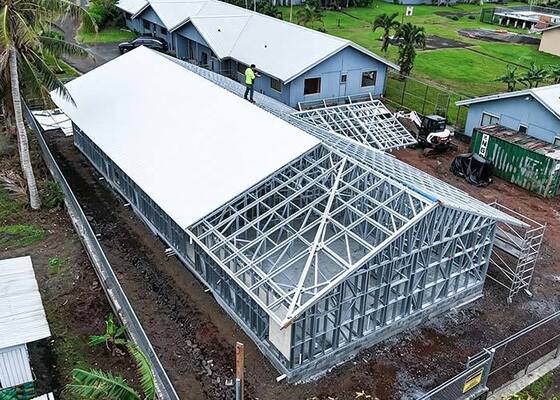 Rumah Vila Baja Ringan Prefabrikasi Mewah Ottoville | Rumah Pesisir untuk Samoa Amerika