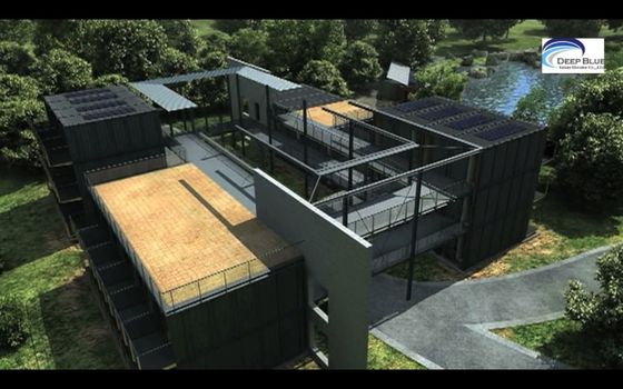 Solar Panel Prefab Modular Rumah Lengkap Selesa Untuk Studio Taman Kantor