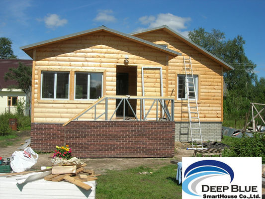 Rumah Kit Rumah Prefabrikasi, Rumah Kayu Struktur Baja Ringan, Plafon Warna Berbeda
