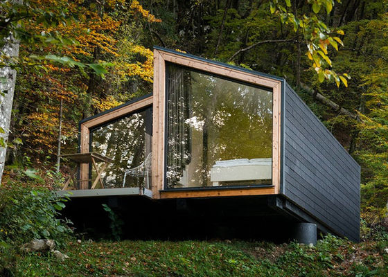 Rumah Modular Terhubung Berkinerja Tinggi ∙ Rumah Prefab Rangka Baja Dengan Pintu Geser Aluminium