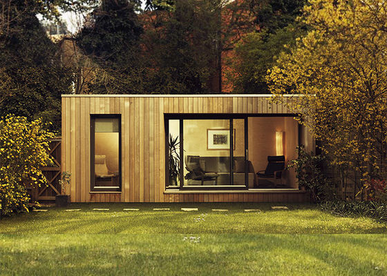 AS / NZS Lgs Framing Prefab Garden Studio Kit Rumah Kayu Dengan WPC Wall Cladding