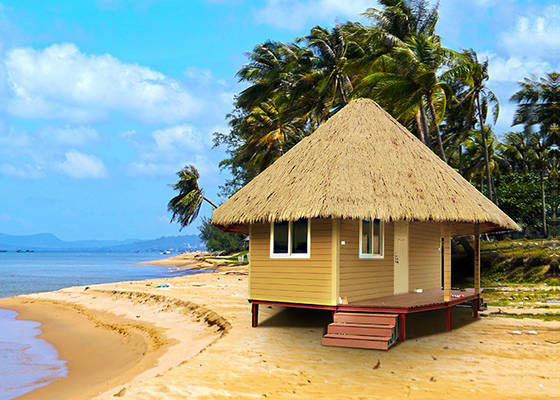 EU/USA/NZ/AU Standar Ekonomi Biaya Rendah Banglo Air Baja Prefab Modern