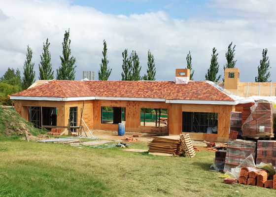 Set Rumah Prefabrikasi Rumah Prefabrikasi Baja yang Dibentuk Dingin Rumah cepat dirakit Rumah