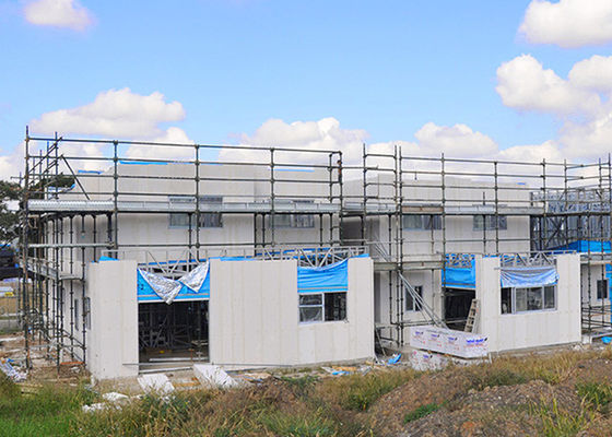 Struktur Kerangka Baja Ringan Villa Prefab Rapat Cepat Bahan Isolasi Untuk Rumah Disesuaikan