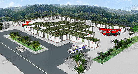 Deepblue Sistem Modular Lipat Perkembangan Cepat Rumah Sakit Rumah Sakit Darurat Tempat penampungan Isolasi Rumah Lotus