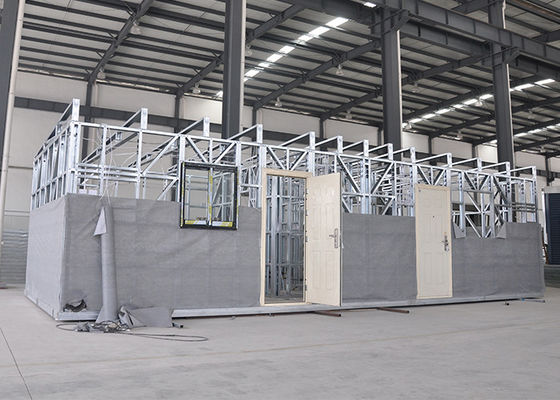 Baja Ringan Mobil Modern Kontainer Rumah Prefabrik Rumah Putih Rumah Satu Lapisan