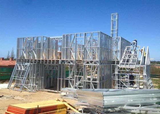 Menghemat Energi Murah Rumah Prefab Struktur Baja Villa Prefab Baja Frame Villa