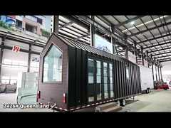 Rumah Ringan Prefab Murah Dengan Panel Surya 2 Kamar Tidur 2 Kamar Mandi Mobil Rumah Dijual